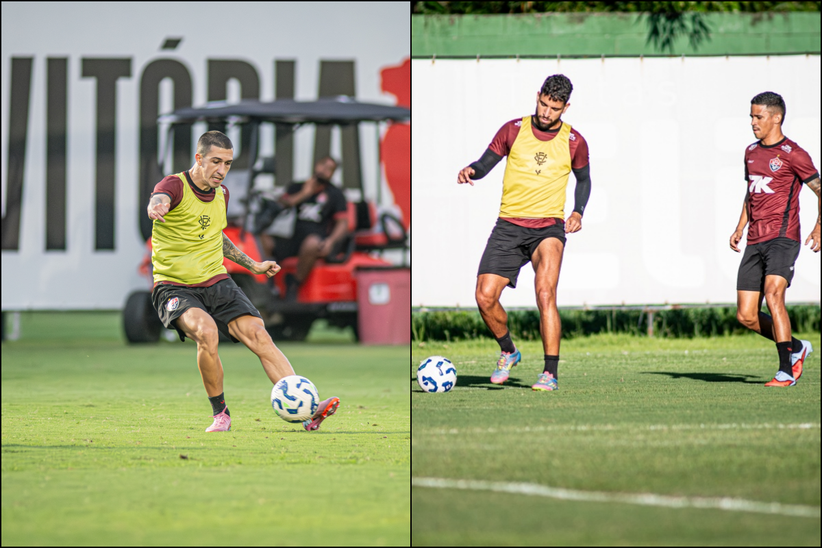 O Vitória terá desfalques importantes para o jogo contra o Cruzeiro, no Mineirão. Fotos: Victor Ferreira/EC Vitória