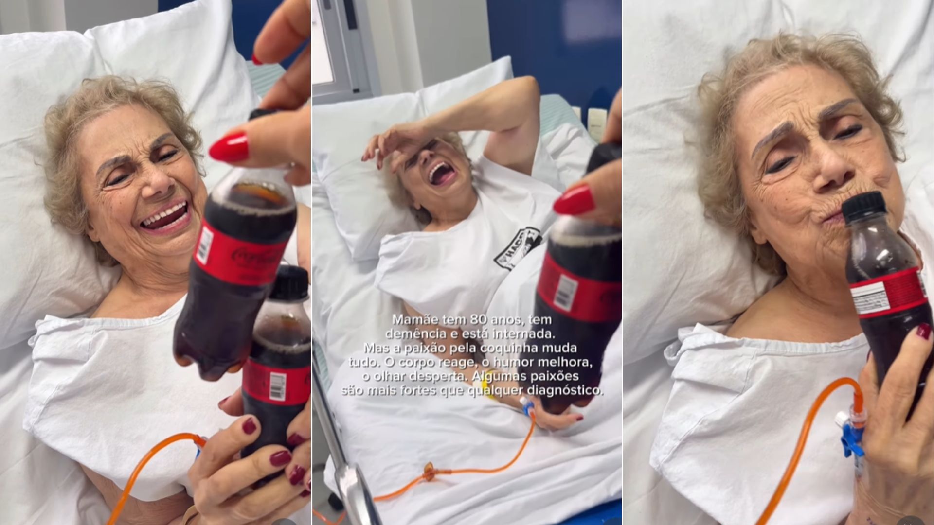 Dona Lita &eacute; conhecida na Internet como V&oacute; da Coca