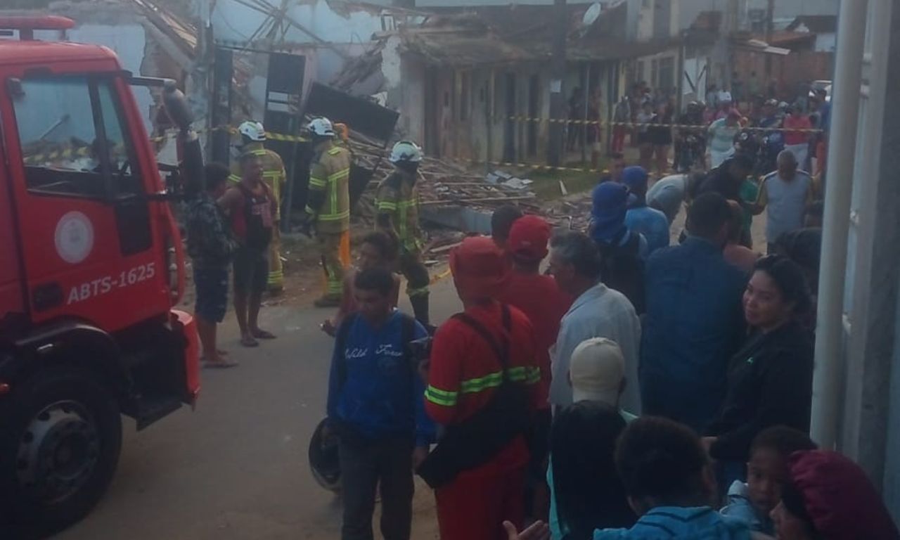 Explos&atilde;o de botij&atilde;o de g&aacute;s em Santo Ant&ocirc;nio de Jesis