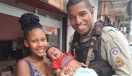 PM salva vida de bebê com dificuldade respiratória no Subúrbio de Salvador  