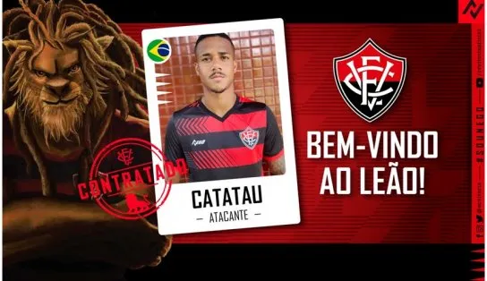 Vitória oficializa contratação do atacante Ygor Catatau; novos reforços são esperados ainda esta semana