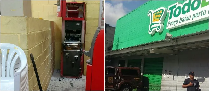 Polícia prende dupla por arrombar caixa eletrônico em mercado de Salvador