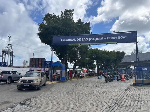 Ferry-Boat Terminal S&atilde;o Joaquim.| Foto: Liven Paula/ Aratu On