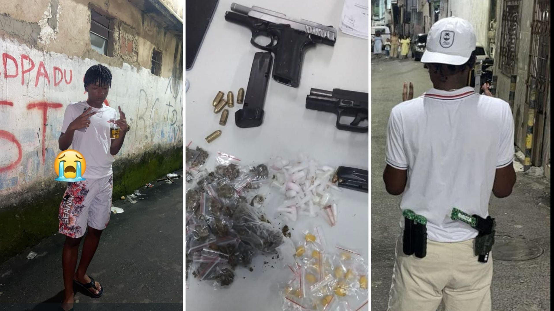 Confronto com a pol&iacute;cia no Nordeste de Amaralina