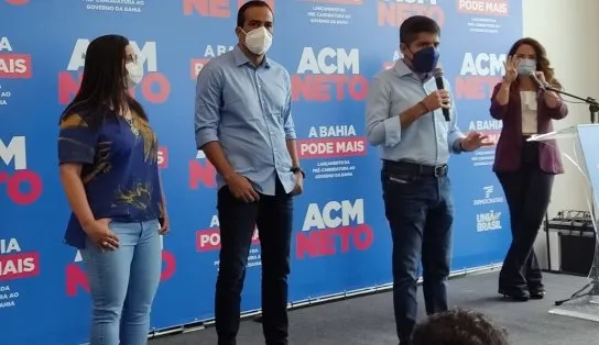 Acompanhe aqui a cerimônia de lançamento do ex-prefeito ACM Neto como pré-candidato a governador da Bahia