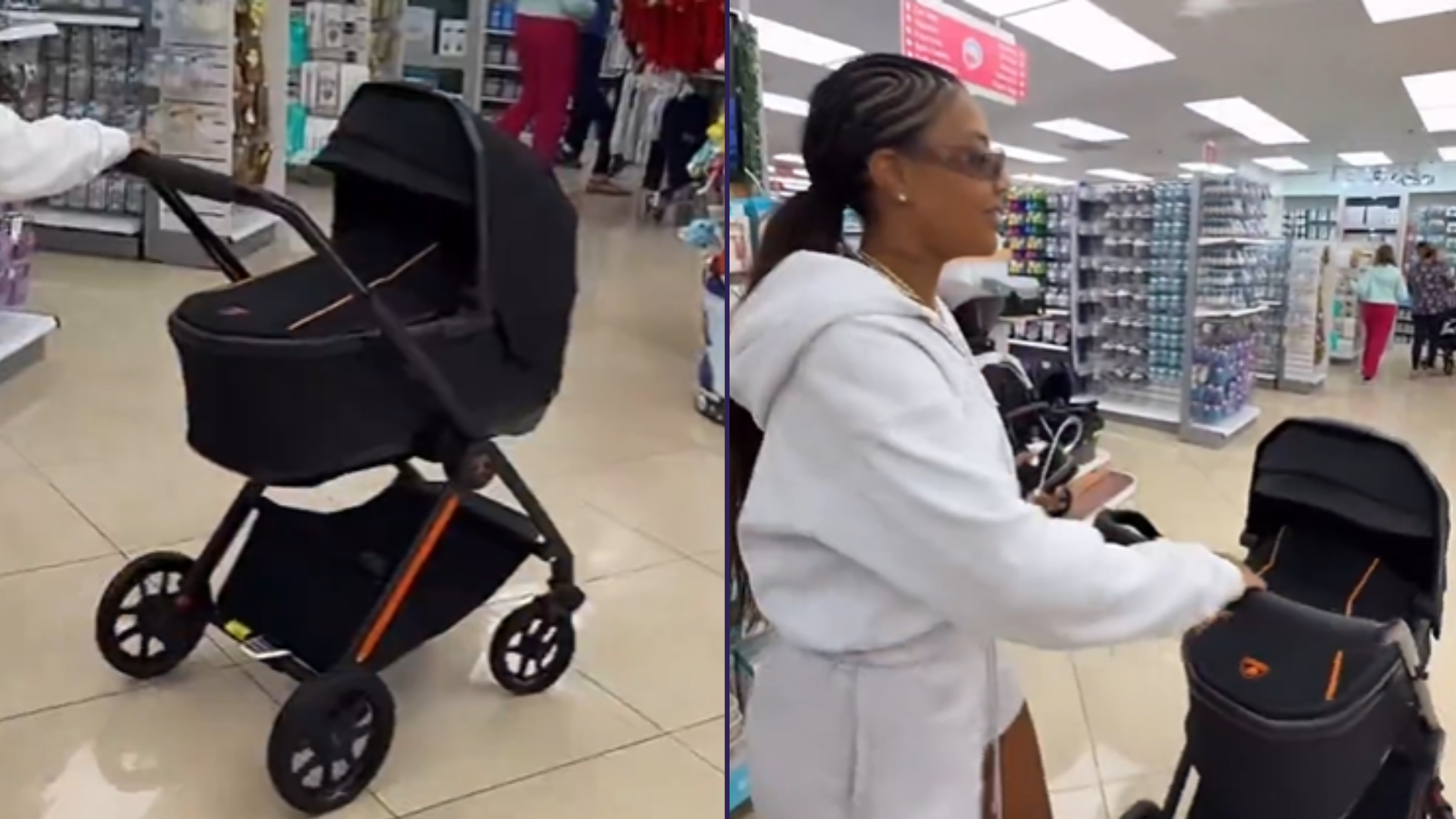 Ludmilla e Brunna investem em carrinho de luxo para a filha Zuri durante viagem aos EUA. / Foto: Reprodução/Instagram