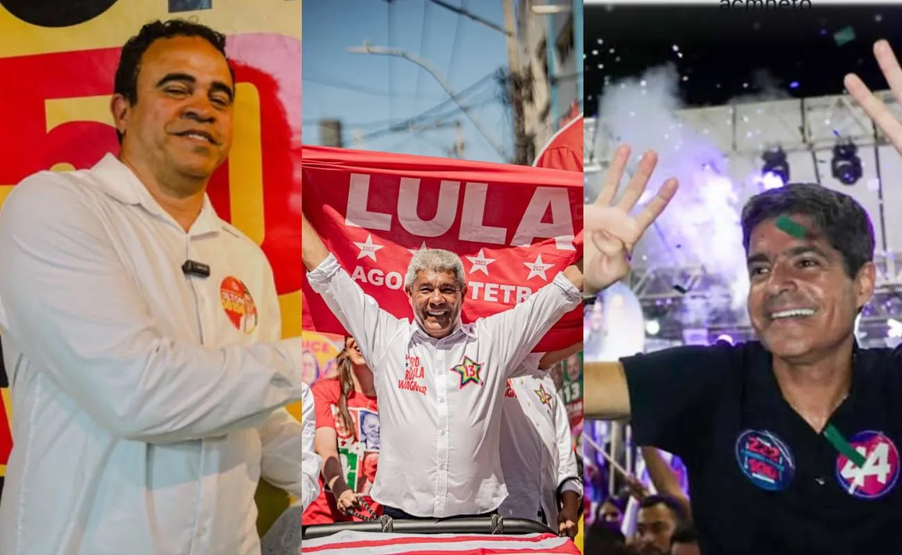 Confira a agenda dos candidatos ao governo da Bahia neste domingo