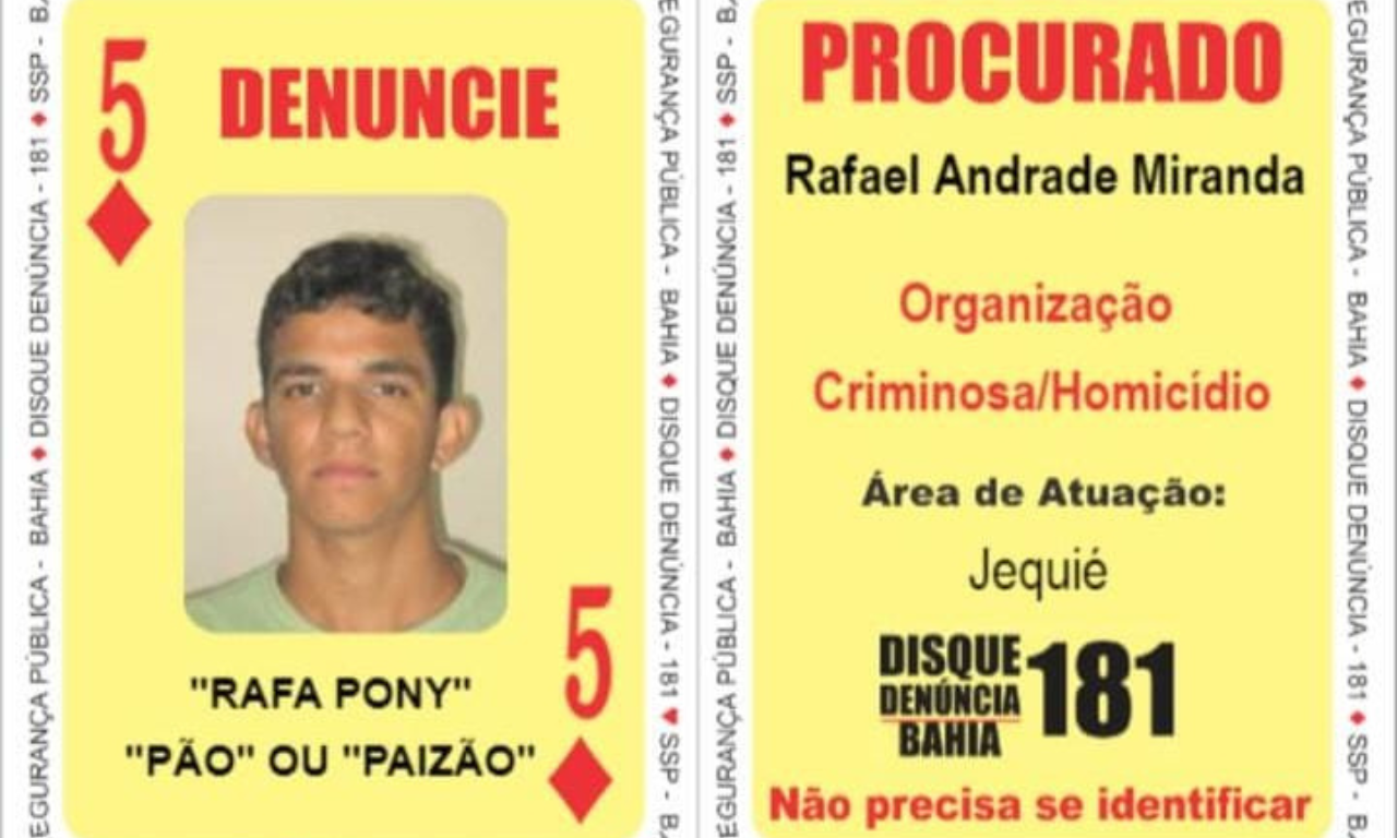 '5 de Ouros' do Baralho do Crime é preso em São Paulo. Foto: Divulgação | SSP-BA