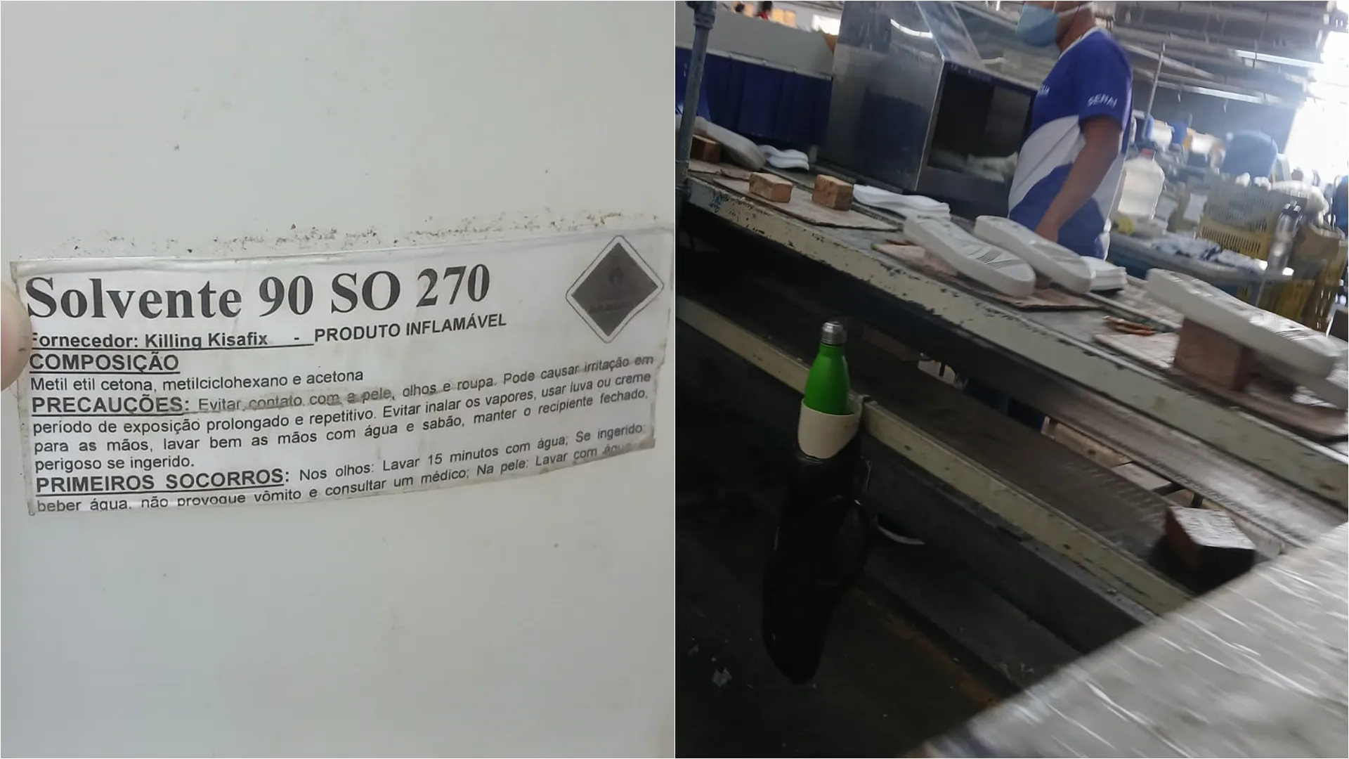 Funcionários de fábrica de calçados na Bahia denunciam riscos à saúde