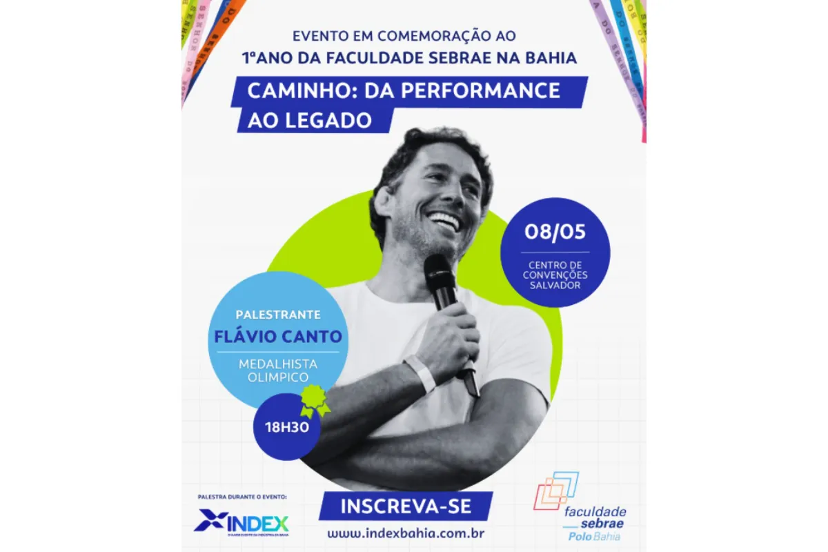 Faculdade Sebrae celebra um ano na Bahia com palestra de medalhista olímpico