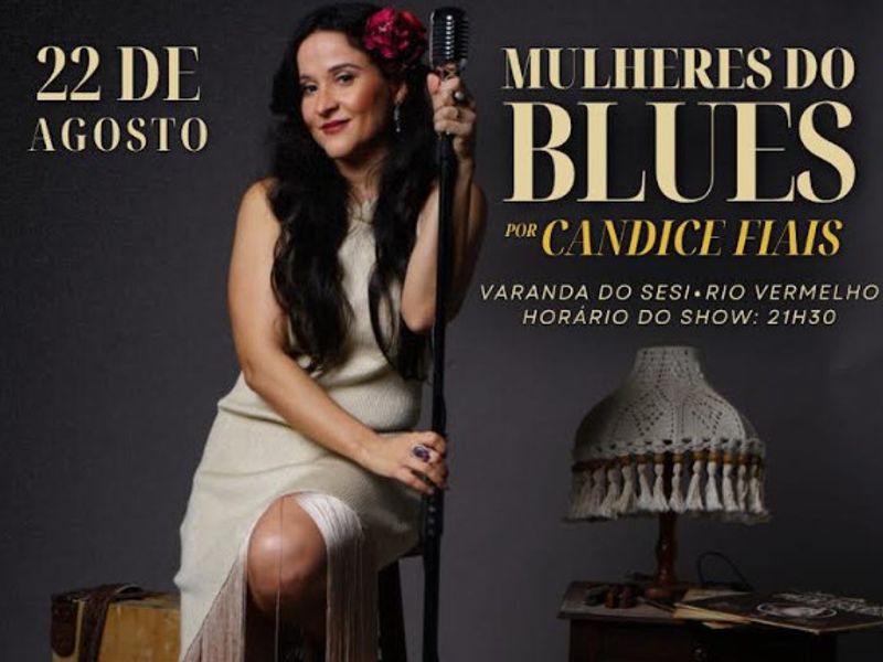 A cantora Candice Fiais apresenta “Mulheres do Blues”, show dedicado a grandes nomes femininos do gênero, como Etta James, Koko Taylor, Janis Joplin e Bessie Smith/Foto: Divulgação
