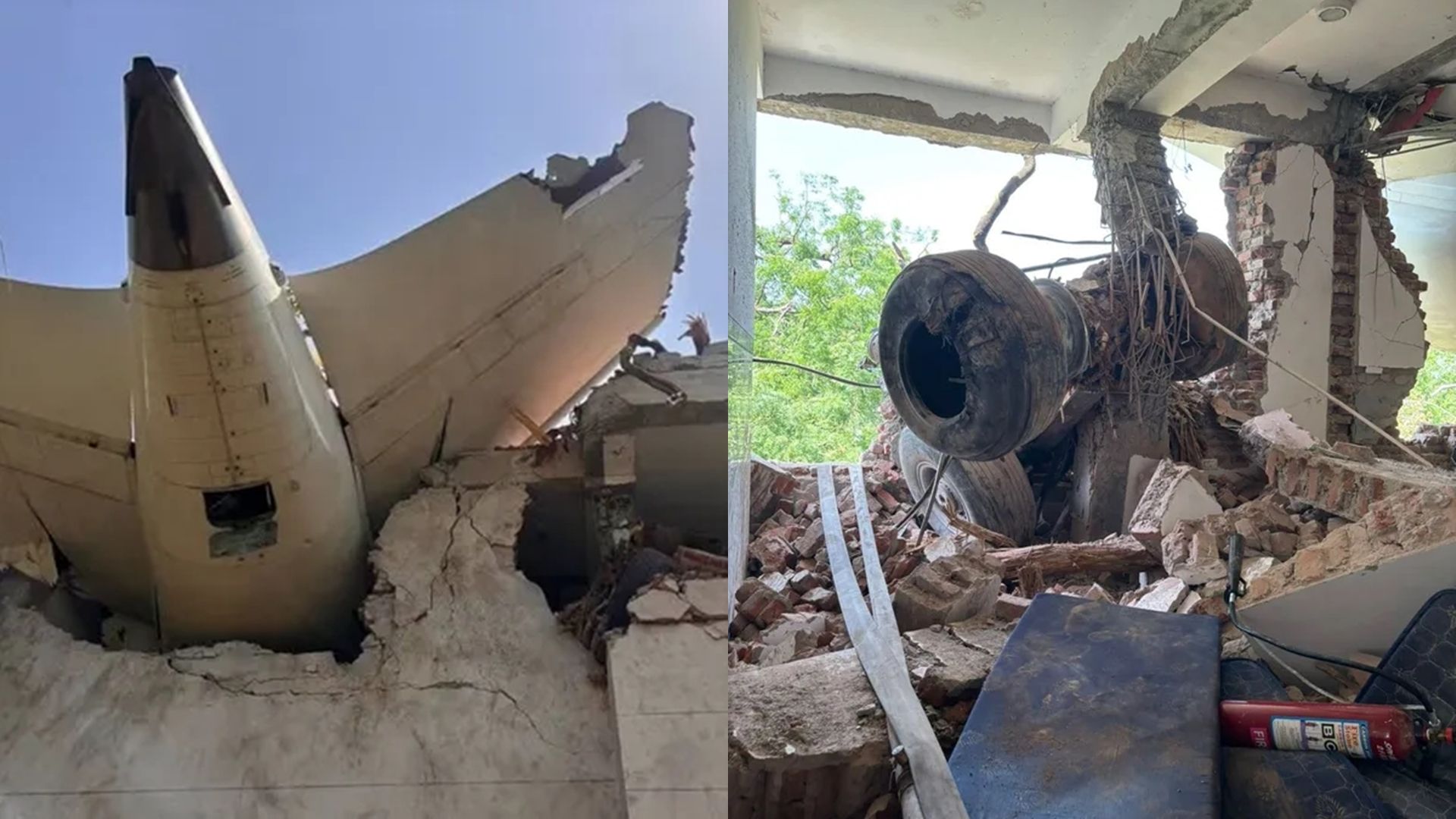 Acidente com avião da Air India aconteceu no dia 12 de junho | Imagens: Reprodução/X/@CISFHQrs