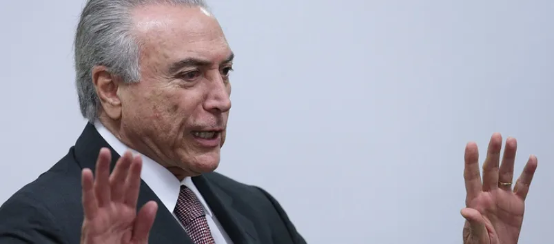 CAMPANHA  2018: “Não cogito disputar a reeleição”, afirma presidente interino Michel Temer