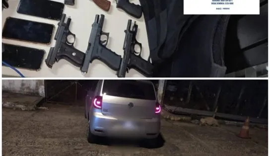 Polícia Militar desarticula quadrinha que tocava terror no interior da Bahia; armas e munições foram apreendidos com os acusados 