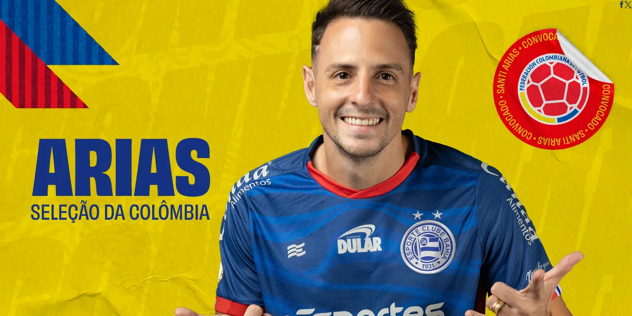 Arias é convocado para defender a Colômbia em jogos das Eliminatórias para a Copa do Mundo