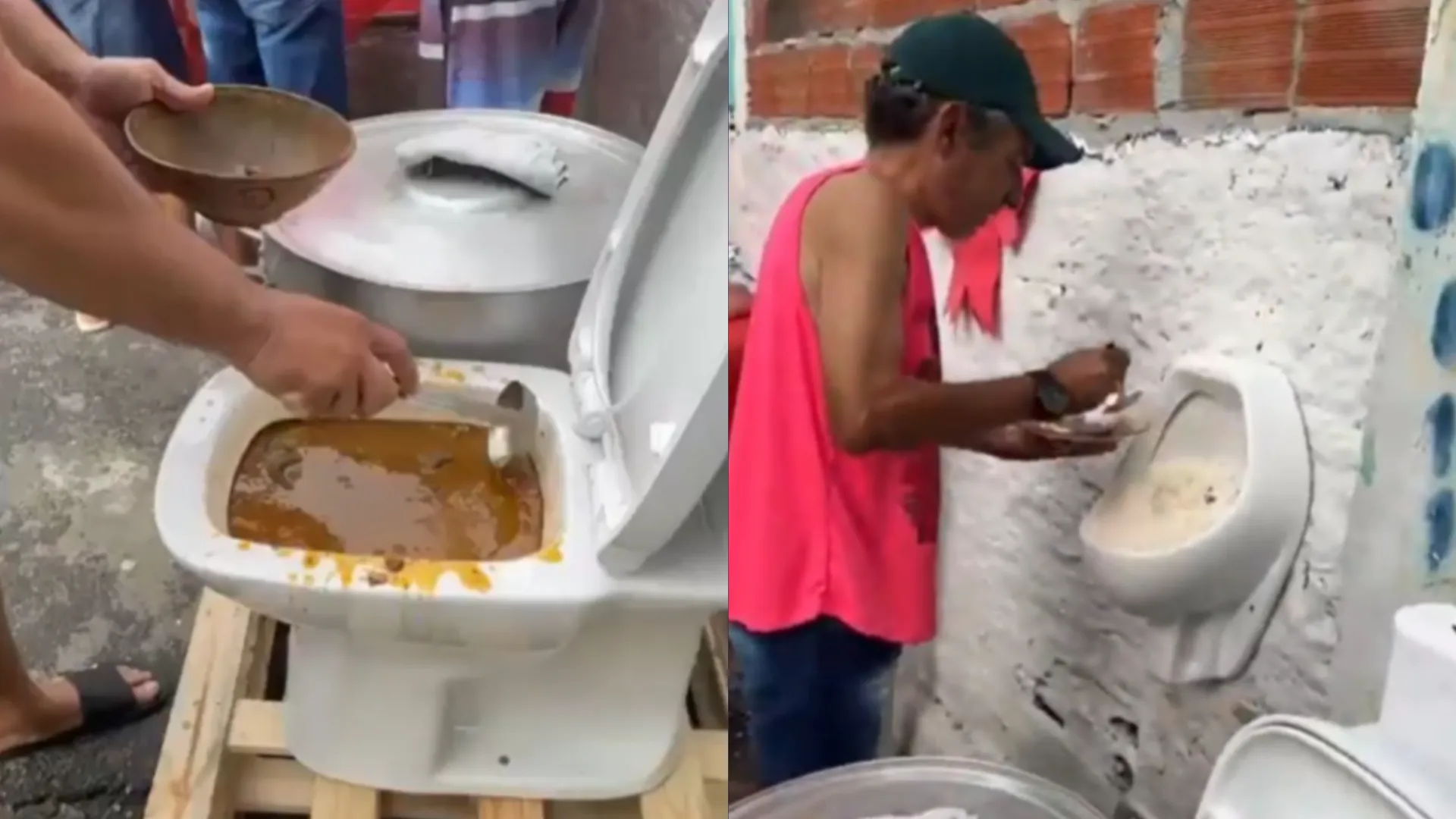 Vídeo de feijoada em vaso sanitário em Salvador viraliza; assista