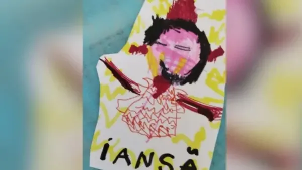 Pai aciona a PM após filha desenhar orixá. Foto: Reprodução