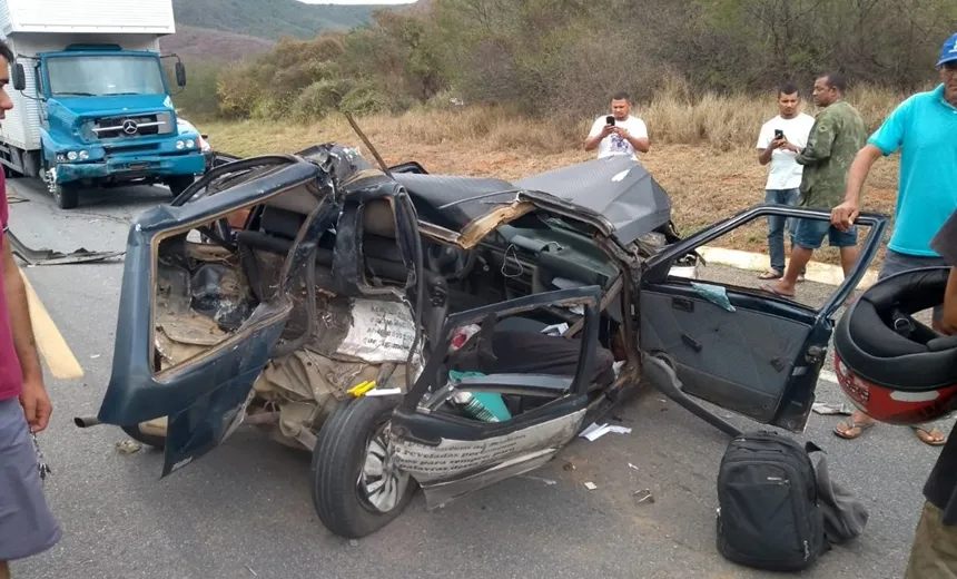 Dois morrem em grave acidente na BR-116; ex-vereador está entre as vítimas