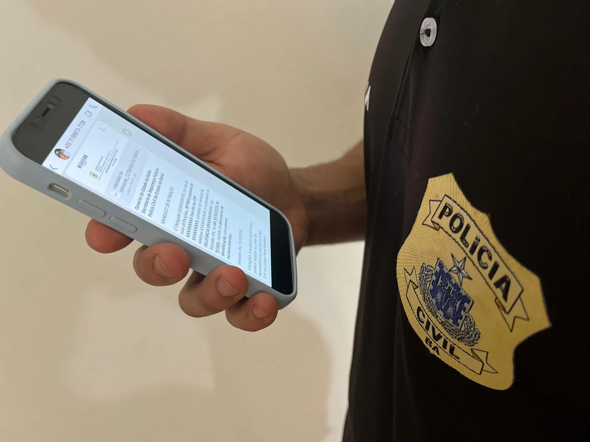 Polícia Civil passa a enviar intimações via WhatsApp; saiba como