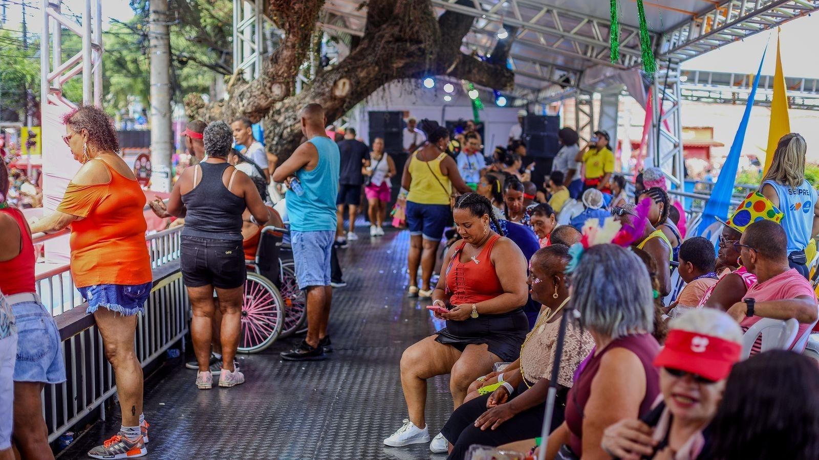 Camarote Acessivel Carnaval. Foto: Camile Barreto | Secom Pms 