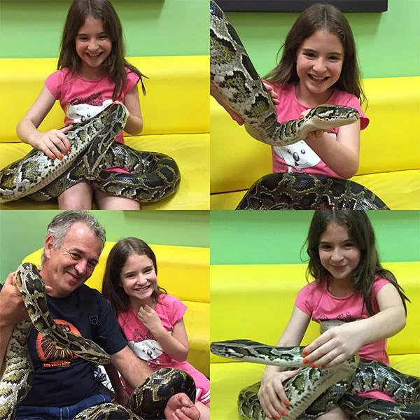 Cobra ‘invade’ bastidores de Cúmplices De Um Resgate; veja fotos