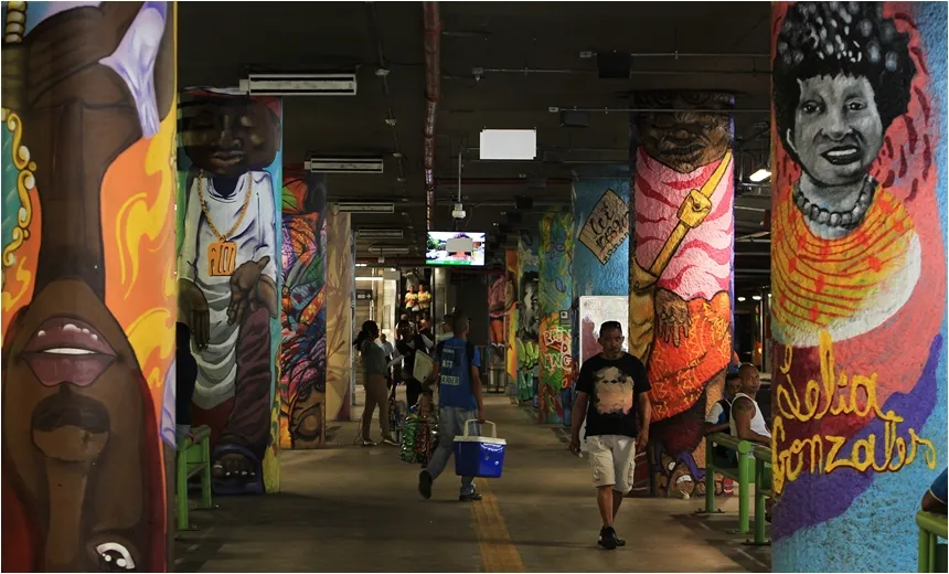 BEM COLORIDA: Projeto leva grafite para subsolo da Estação da Lapa