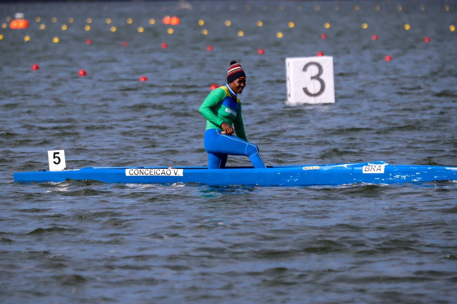 Valdenice Conceição termina semifinal em segundo e vai disputar final da Canoagem no Pan