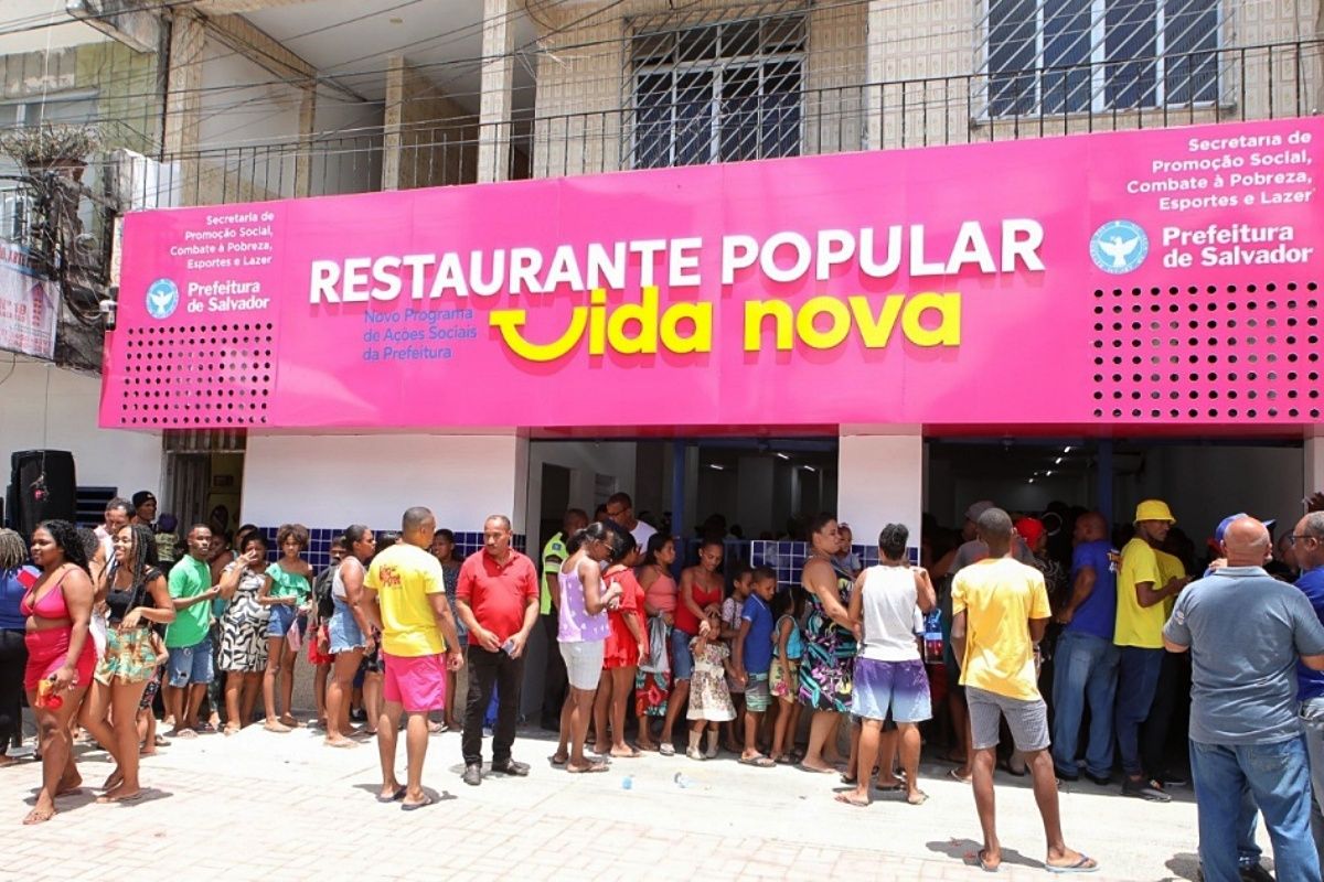 Com a entrega do Restaurante Popular de São Tomé de Paripe, Salvador tem 10 unidades. Foto: Lucas Moura/Secom PMS