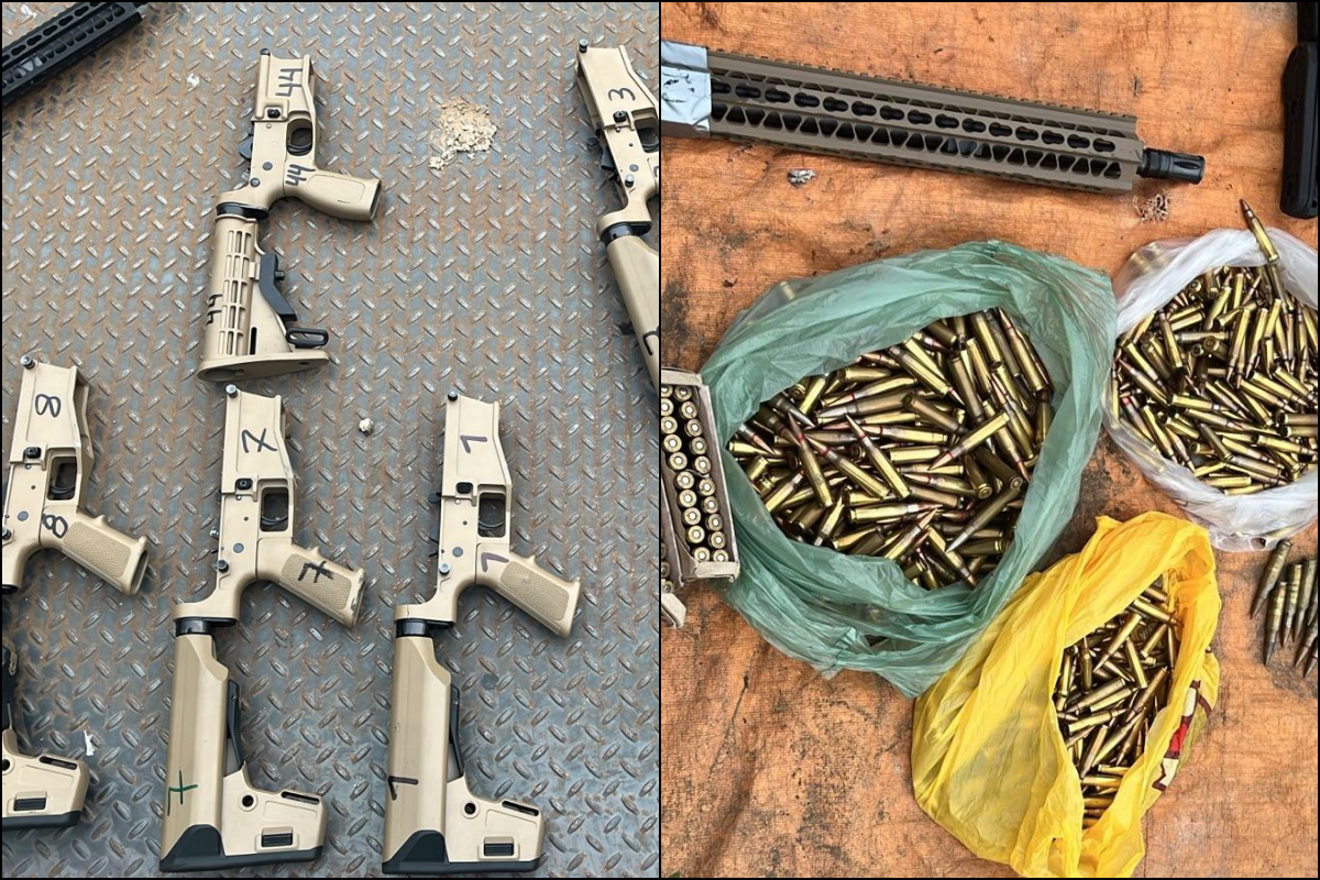 Polícia apreende fuzis e cocaína em esconderijo usado por facção criminosa na Região Metropolitana de Salvador. Foto: Ascom/PCBA