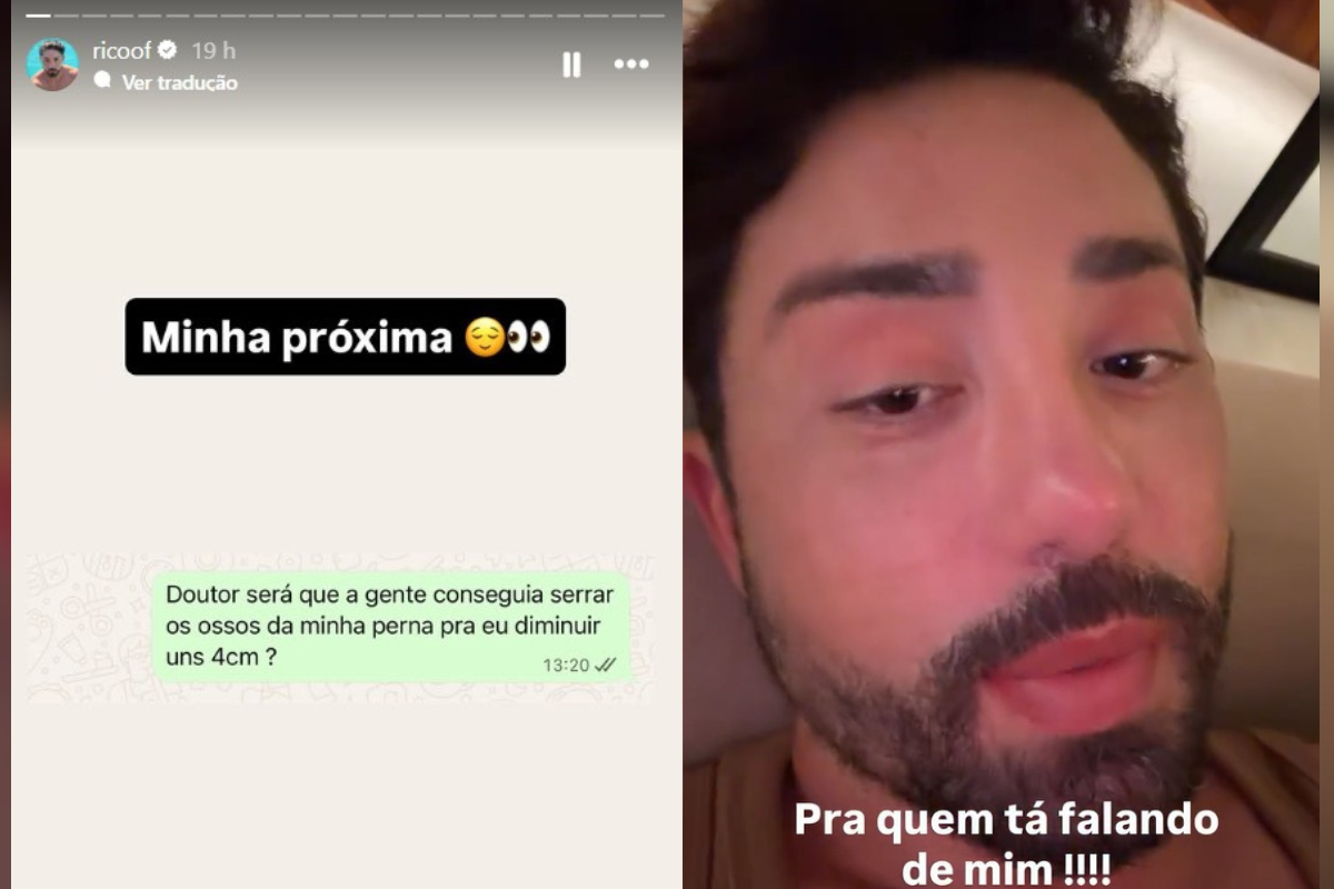 V&Iacute;DEO: Rico planeja cirurgia para diminuir altura e rebate cr&iacute;ticas. | Foto: Reprodu&ccedil;&atilde;o Rede Social