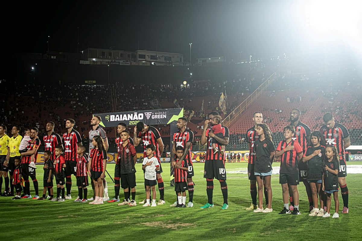A partida entre Vit&oacute;ria x Bahia de Feira, pela pen&uacute;ltima rodada do Campeonato Baiano, que acontece no Barrad&atilde;o, nesta quarta-feira, teve hor&aacute;rio alterado pela FBF. Foto: Victor Ferreira/EC Vit&oacute;ria