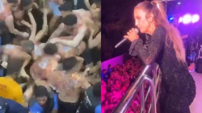 Show de Ivete Sangalo em Fortaleza é marcado por acidente e agressão a foliões