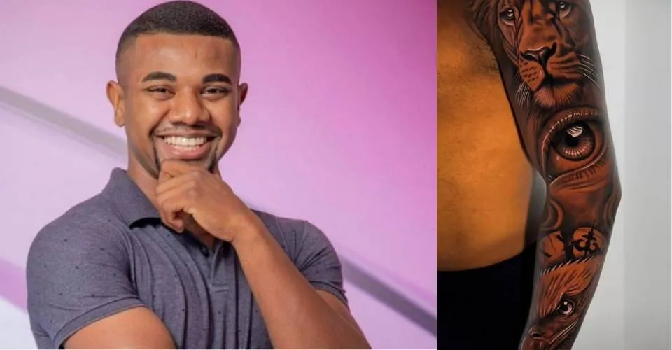 Davi Brito faz sua primeira tatuagem e 'fecha' o braço em uma sessão