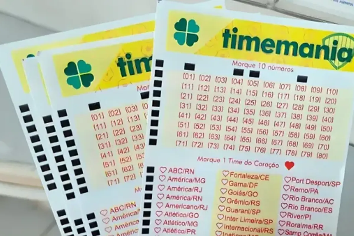 Timemania. Foto: Reprodu&ccedil;&atilde;o