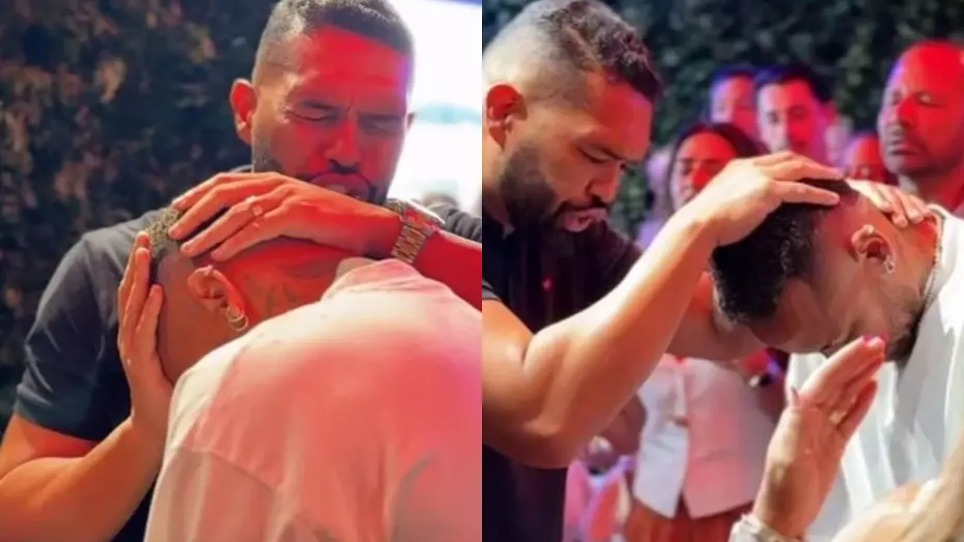 Neymar recebe oração de pastor após nova lesão; veja vídeo