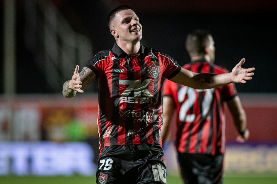 Com gol de Renato Kayzer, o Vitória volta a vencer um jogo após mais de 2 meses.Foto: Victor Ferreira/EC Vitória