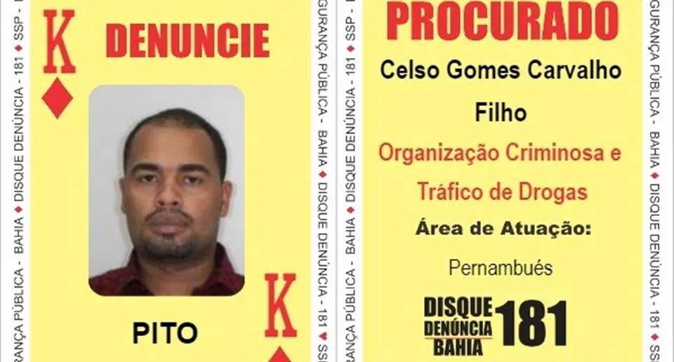 'Rei de Ouros' do 'Baralho do Crime' é preso pela Polícia Civil em Salvador