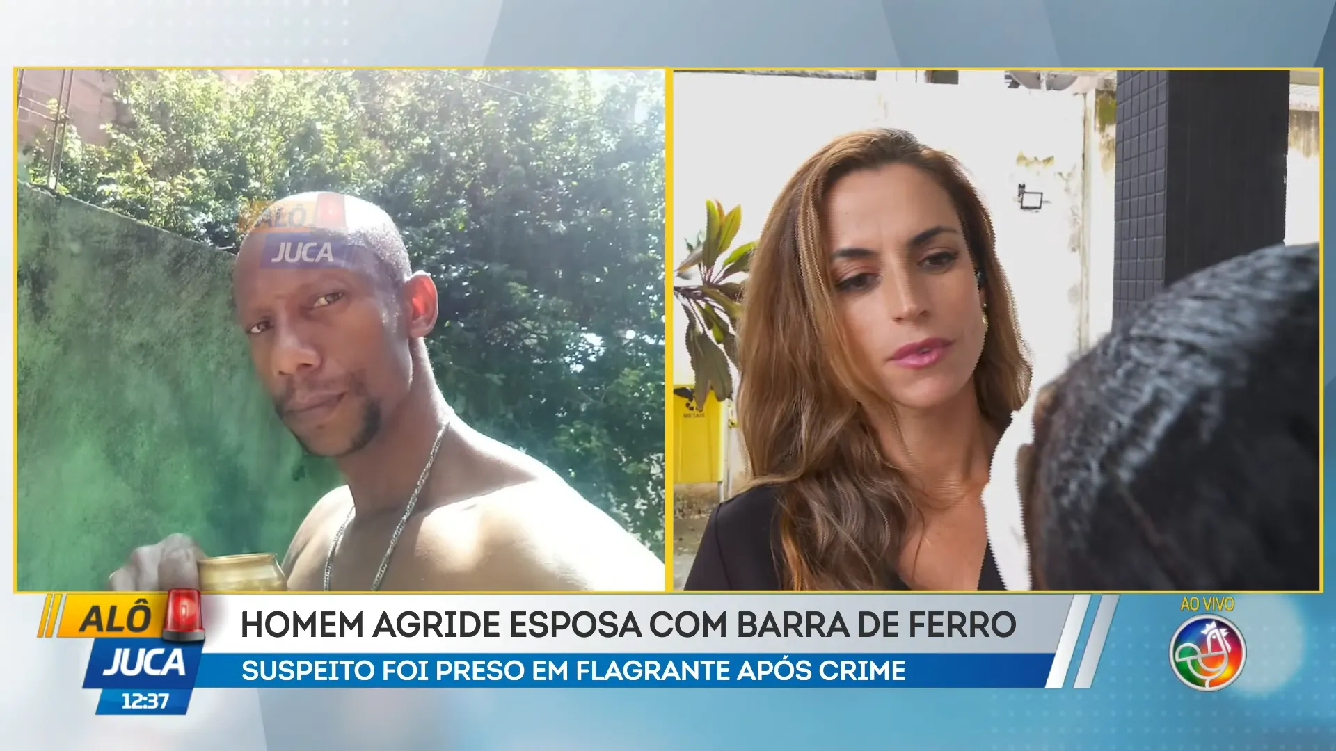 Suspeito de violência doméstica é preso após alegar que vítima caiu de escada
