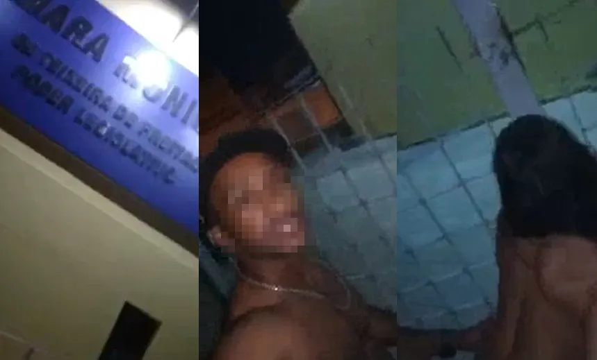 &#8220;METEU O PAU&#8221;: Casal faz sexo em frente a Câmara para &#8216;reivindicar direitos&#8217;; Assista