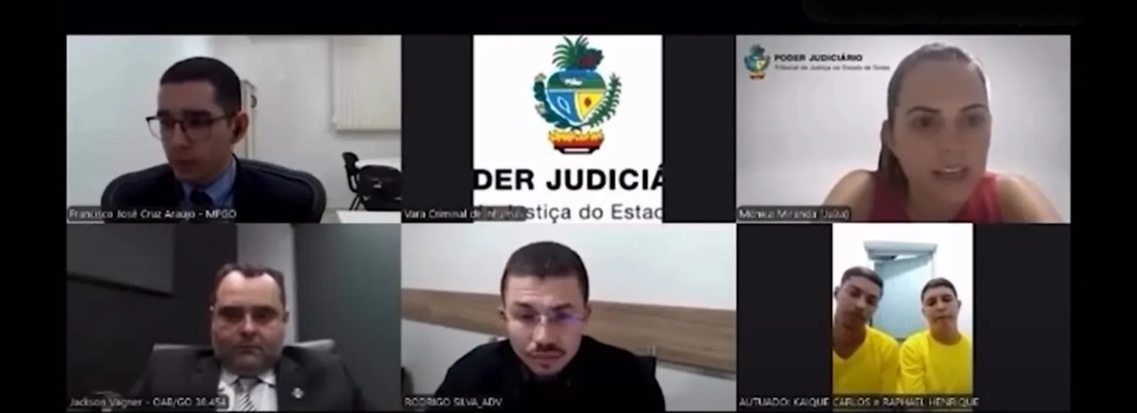 VÍDEO: Juíza brinca ao reencontrar preso em audiência: 'Você aqui de novo?'