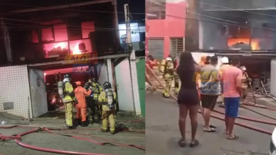 Casa &eacute; atingida por inc&ecirc;ndio no Engenho Velho da Federa&ccedil;&atilde;o, em Salvador. Foto: Al&ocirc; Juca