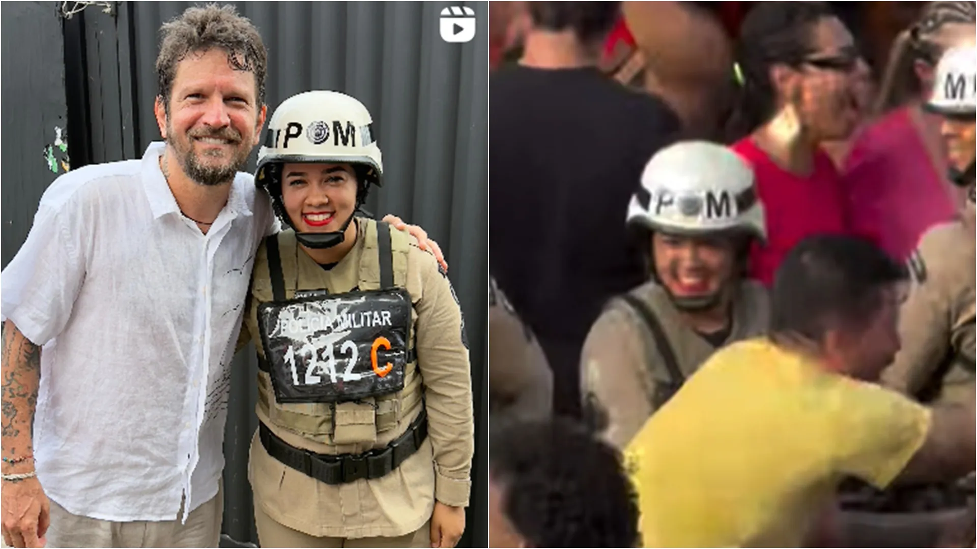 Policial tem um filho com o nome Saulo. Foto: Reprodução / @saulooficial