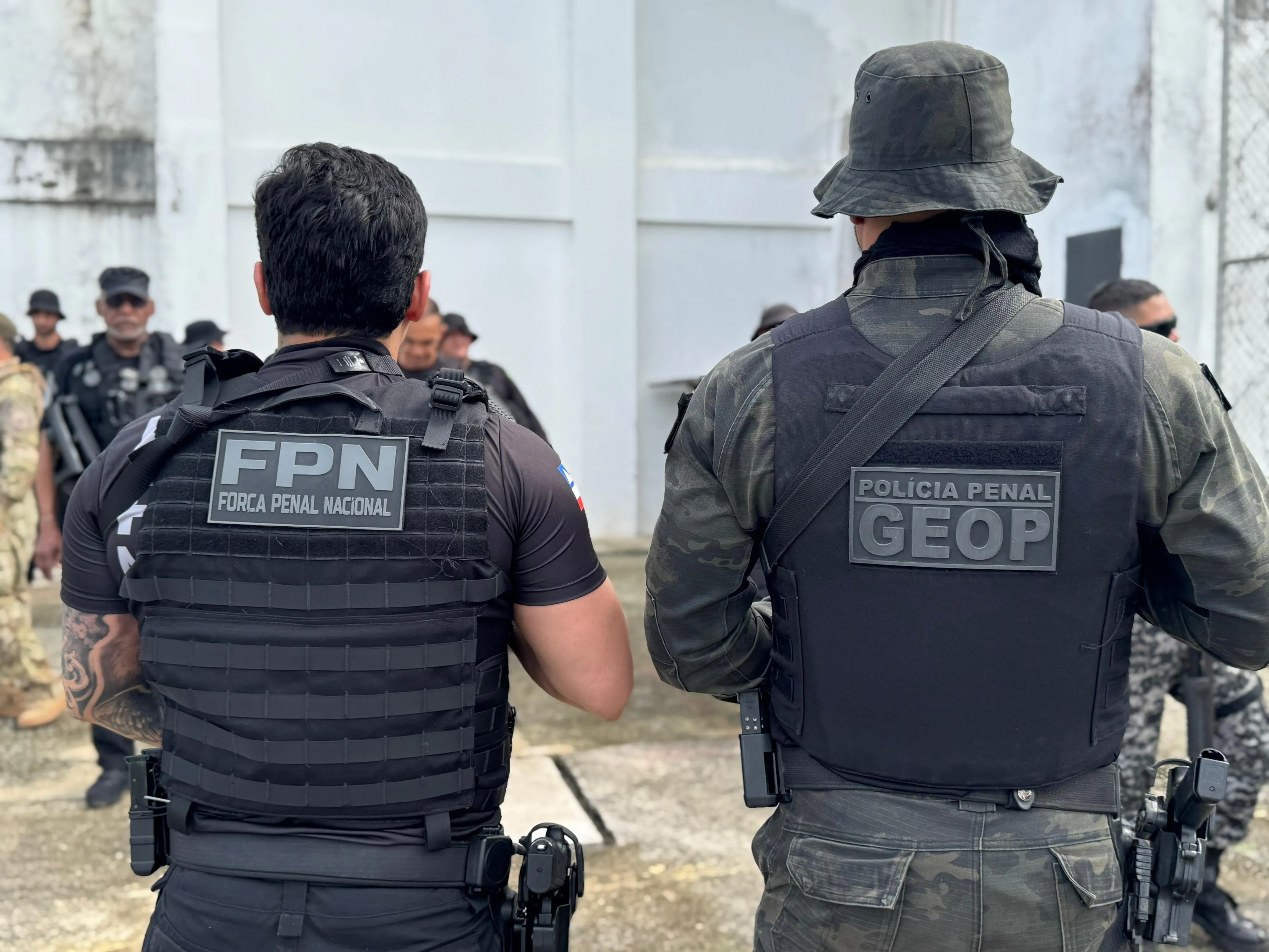 Operação no  Conjunto Penal de Eunápolis. Foto:  Hildazio Santana - Nucom/Seap