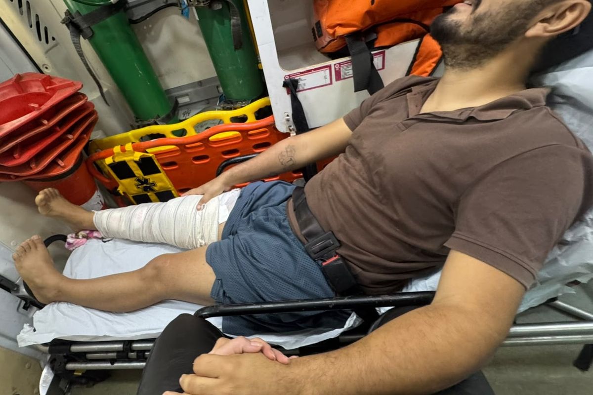 Motorista baleado por PM retorna ao hospital. Foto: Acervo Pessoal
