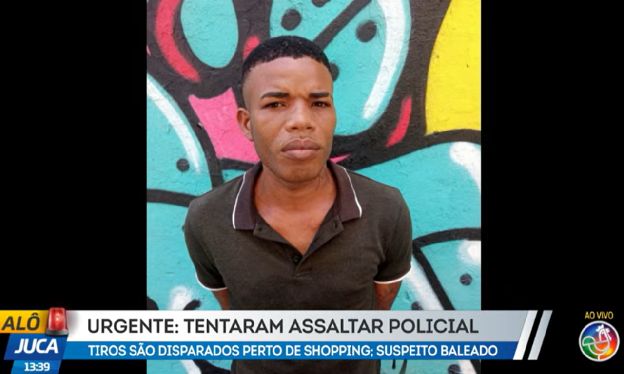 Homem é baleado ao tentar assaltar policial no Centro de Salvador.Foto: Reprodução | TV Aratu