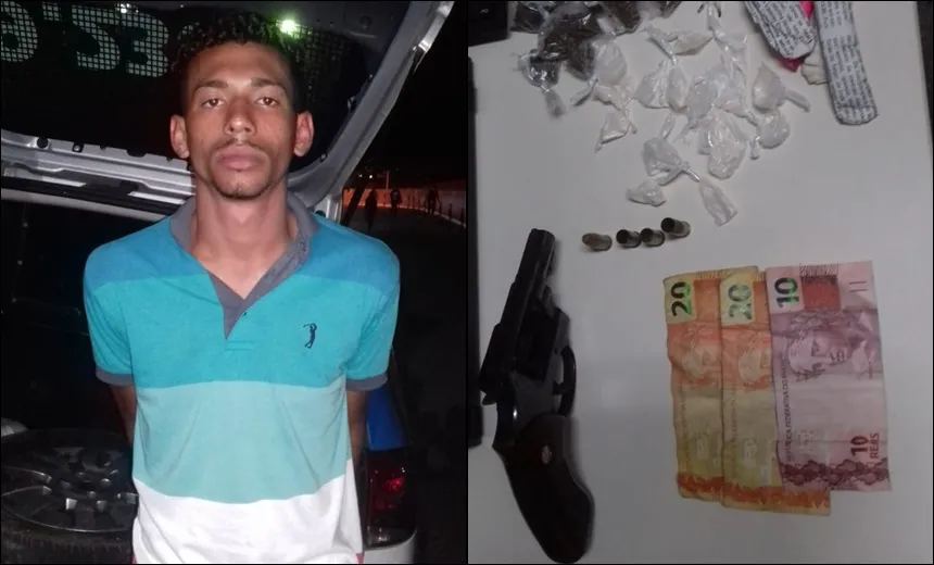 Operação policial flagra criminosos com arma e drogas no bairro da Engomadeira
