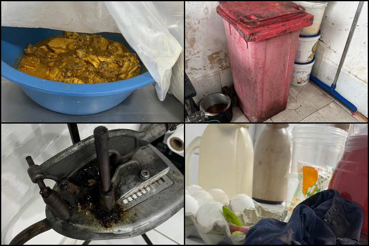 Vigil&acirc;ncia Sanit&aacute;ria interdita cozinha industrial em cidade da Bahia. Foto: Vigil&acirc;ncia Sanit&aacute;ria de Feira de Santana
