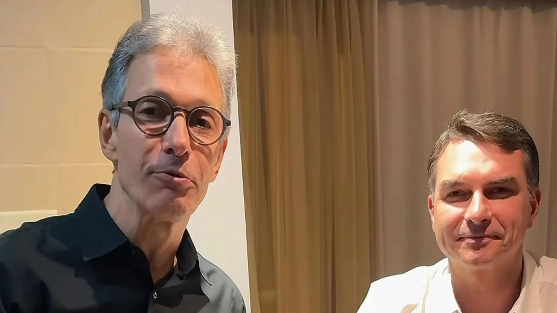 Zema faz trend com Flávio Bolsonaro e fala sobre ser vice: 'Será?'