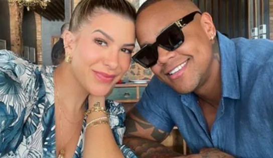 Filha de Lore Improta e Léo Santana aparece sorrindo em ultrassom e dançarina pergunta: 'parece com quem?'