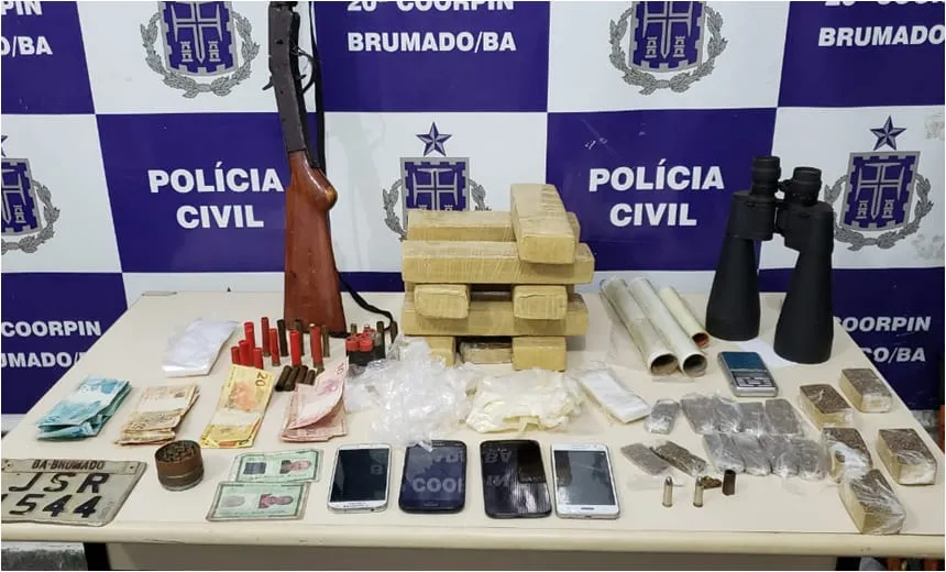 Suspeito é preso após esconder oito quilos de maconha dentro de cofre em Brumado